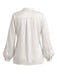 [Prévente] Blouse blanche en dentelle à col lavallière et manches lanternes Années 1970