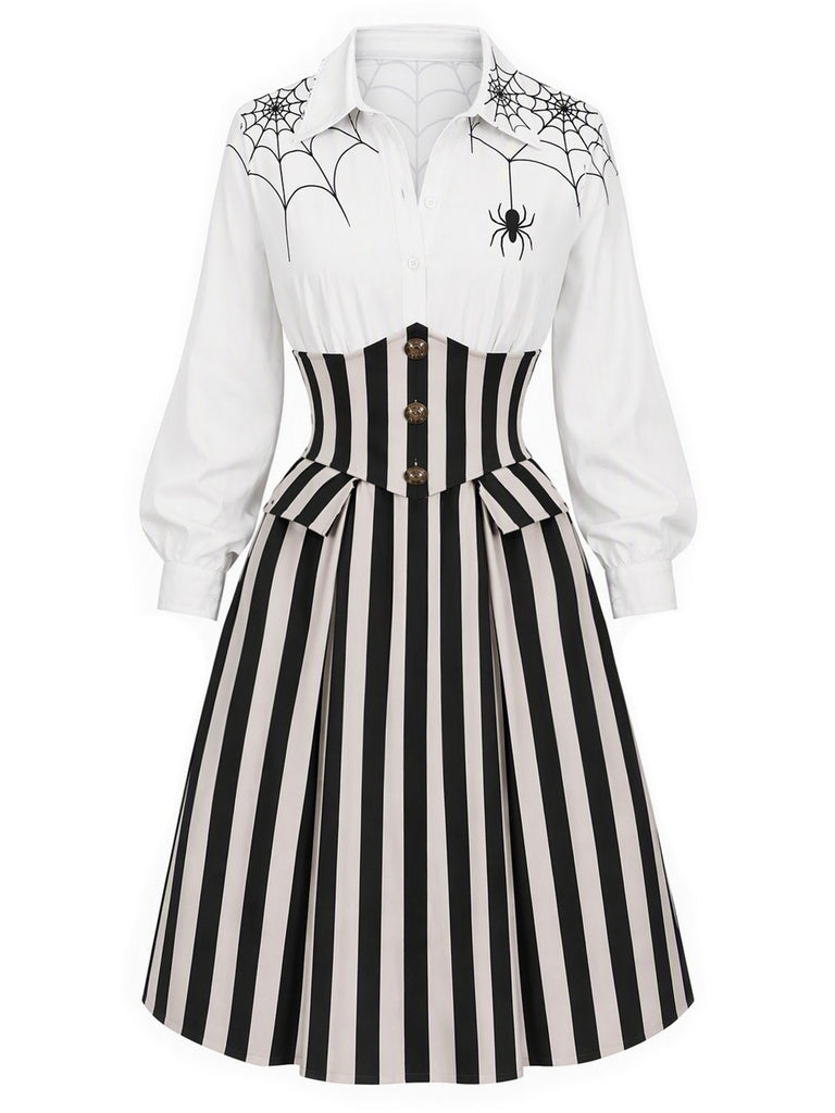 Robe d’Halloween à toile d’araignée années 1930