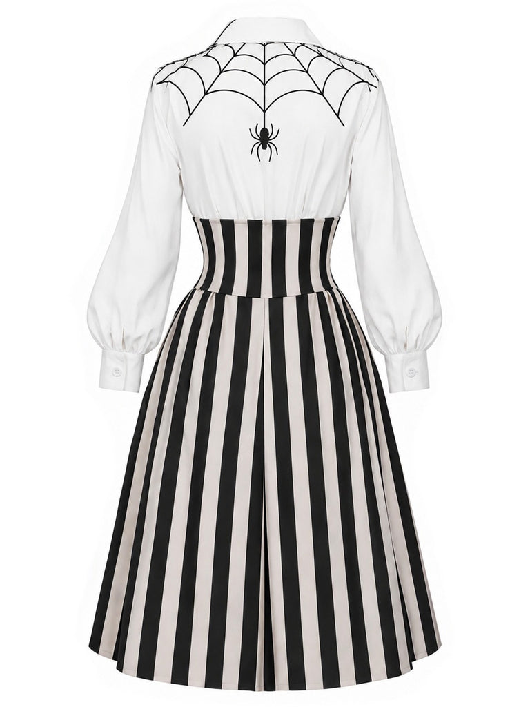 Robe d’Halloween à toile d’araignée années 1930