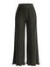 Pantalon Plissé à Taille Haute et Jambes Larges Années 1940