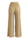 Pantalon Plissé à Taille Haute et Jambes Larges Années 1940