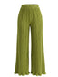 Pantalon large taille haute et plis années 1940