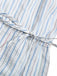 [Prévente] Blouse bleu clair rayée à nœud et manches lanternes années 1940