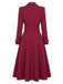 [Prévente] Manteau croisé ceinturé rouge vin années 1930