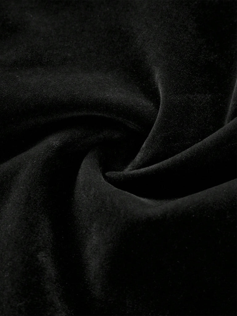 Robe fleurie à épaules dénudées et manches bouffantes années 1950