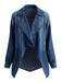 Veste jean bleue manches longues et revers années 1970