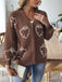 Cardigan d’Halloween en maille boutonnée à motif fantômes années 1970