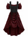 Robe Victorian Corset Dentelle Gothique Années 1980