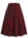 [Prévente] Ensemble deux pièces noir et rouge à carreaux, blazer cintré et jupe à ceinture années 1950 - 10