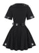 Ensemble robe courte noire costume d’officier de police années 1950