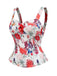 [Prévente] Corset à col carré et imprimé fleurs Années 1950 - 2