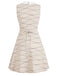 Robe beige sans manches momie d'Halloween col Peter Pan années 1960