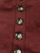 Robe chemise rayée en daim patchwork et boutonnée années 1930