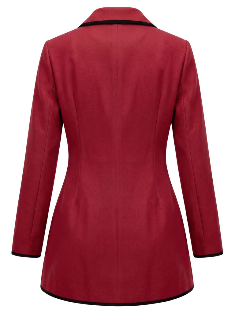 Veste kaki à empiècements camel et revers années 1940 - 6