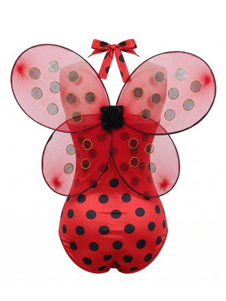 Ensemble body costume coccinelle à pois pour Halloween années 1970