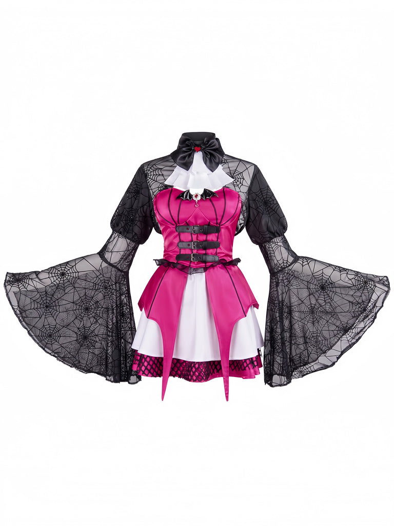 Ensemble de cosplay vampire d’académie des monstres gothique années 1960