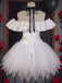 2PCS Ensemble costume d'Halloween corset épaules dénudées et jupe clown années 50