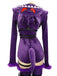 Body violet de cosplay monstre fantôme d’Halloween à capuche années 1960