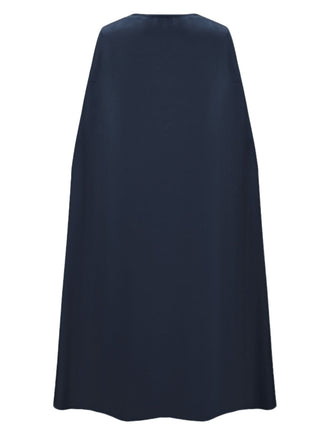 Robe plissée bleu marine cape inspirée de Queen années 70