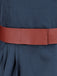Robe plissée bleu marine cape inspirée de Queen années 70