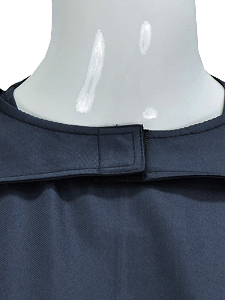 Robe plissée bleu marine cape inspirée de Queen années 70