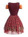 Robe costume du Petit Chaperon rouge avec cape à capuche années 1970