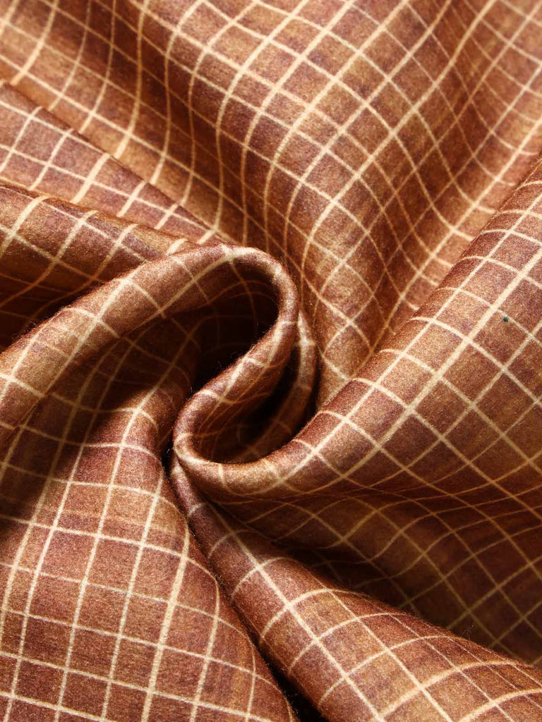 [Prévente] 2PCS Ensemble veste courte marron à carreaux, col cranté et fausse fourrure avec jupe Années 1940 - 10