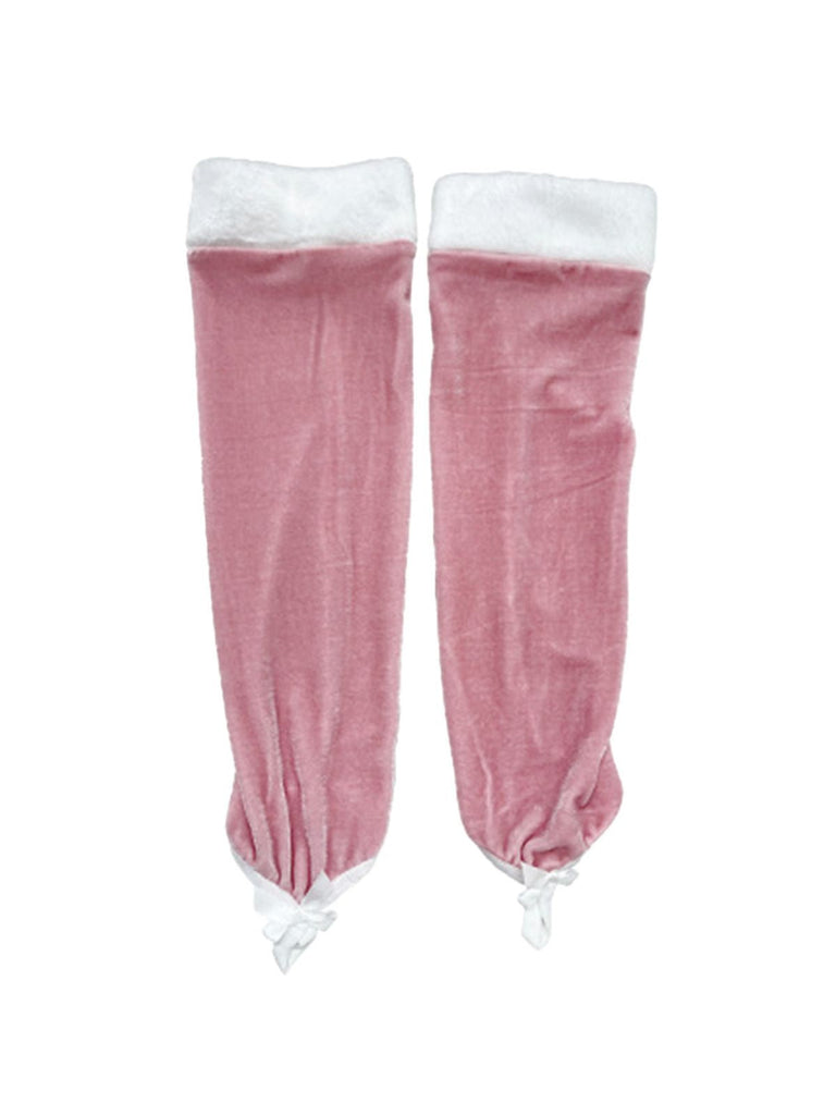 Ensemble déguisement de lapin rose, robe bustier en velours et fourrure années 1950 - 6