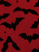 [Prévente] Robe rouge et noire d’Halloween dos nu Halter en tulle à chauves-souris et nœud années 1950