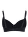 Lingerie soutien-gorge noire à rivets et bretelles réglables années 1960