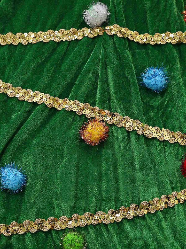 Robe verte à capuche en forme de sapin de Noël Années 1950 - 6
