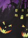 Robe évasée en dentelle à imprimé Halloween années 1950
