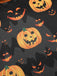 Robe à nœud papillon citrouille d'Halloween des années 1950