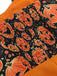 Combishort licou citrouille d'Halloween orange des années 1950