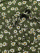 [Prévente] [Grande taille] Robe marguerite à boutons revers vert des années 1950