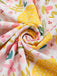 [Prévente] Robe jaune à col en V et motif fleurs des années 1950