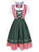 Robe traditionnelle de carnaval bavarois de l'Oktoberfest Dirndl