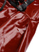 Robe à bretelles rouge à lacets brillants style steampunk des années 1970