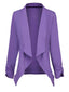 Cardigan uni à manches longues inspiré du Joker violet des années 1950