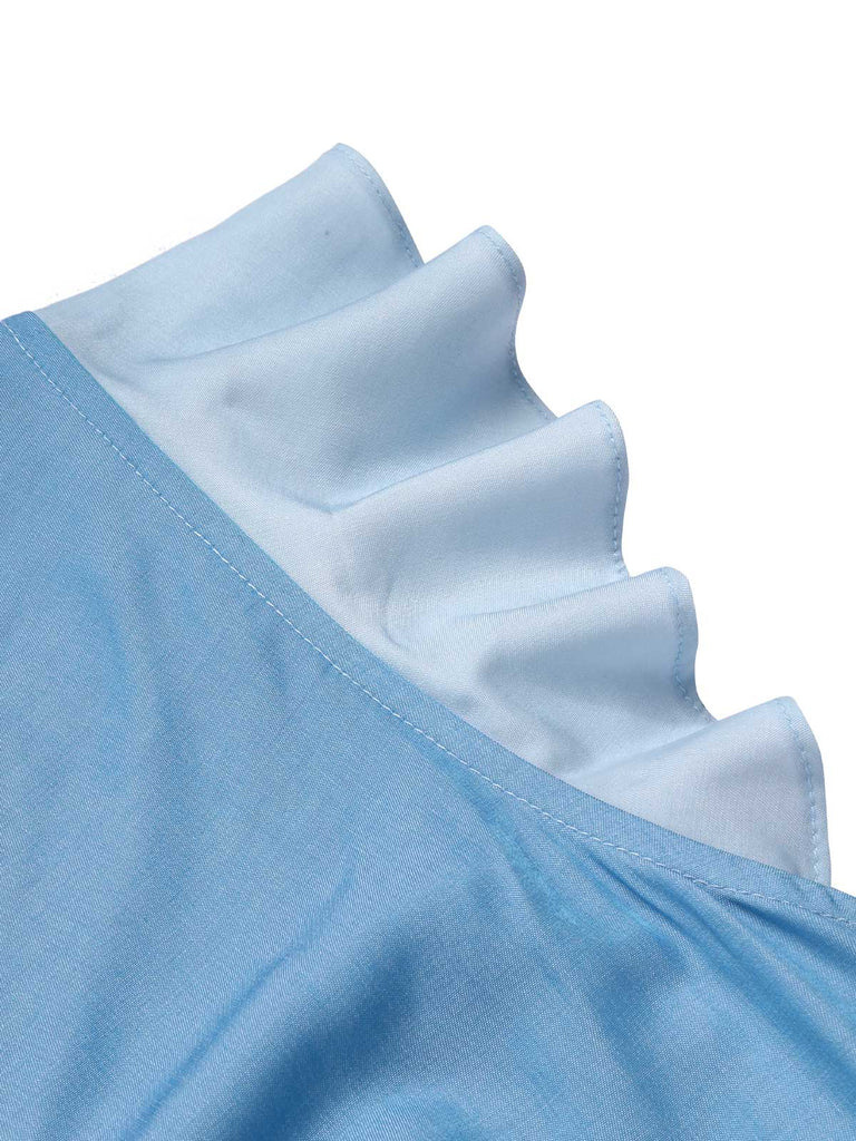 [Prévente] Combishort à volants Cendrillon bleue et blanche des années 40