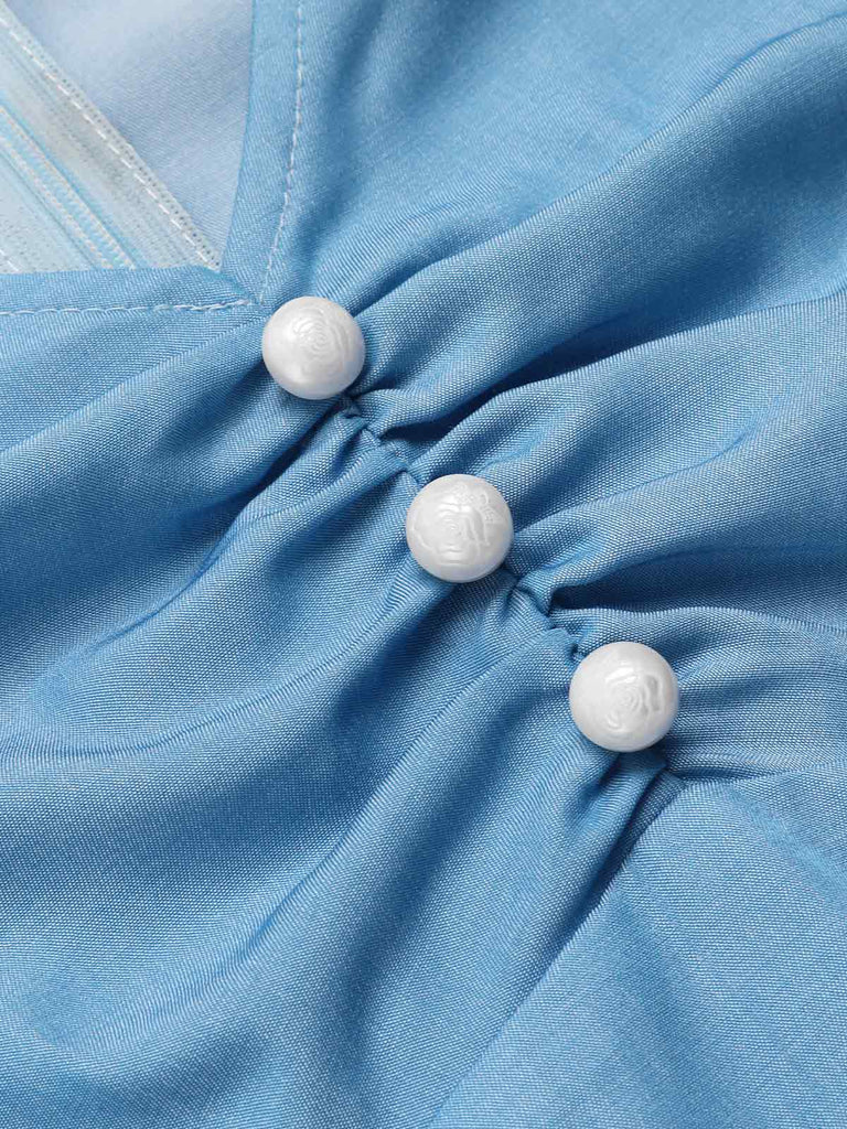 [Prévente] Combishort à volants Cendrillon bleue et blanche des années 40