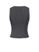2PCS Gilet à rayures fines vin rouge et jupe plissée des années 60