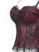 Haut corset gothique noir en dentelle à fines bretelles Années 1950 - 4