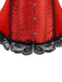 Haut corset en satin à pois et dentelle victorienne Années 1950 - 5