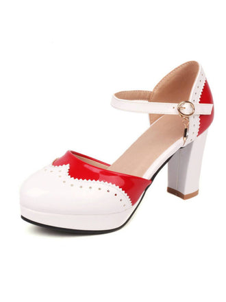 Chaussures à talons hauts à épissage de couleur