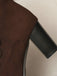 Bottes mi-mollet cloutées en daim doublées de fausse fourrure