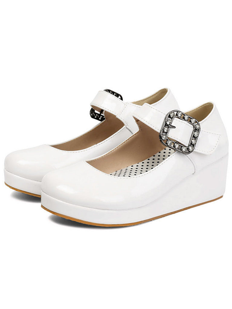 Chaussures Mary Jane Vintage Lolita à Boucle 14