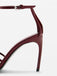 Sandales à Talons Hauts Bout Pointu Vintage Bordeaux 4