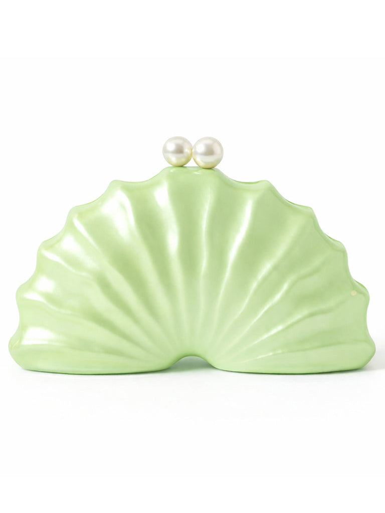 Pochette Vintage en Acrylique Perle Coquillage 9