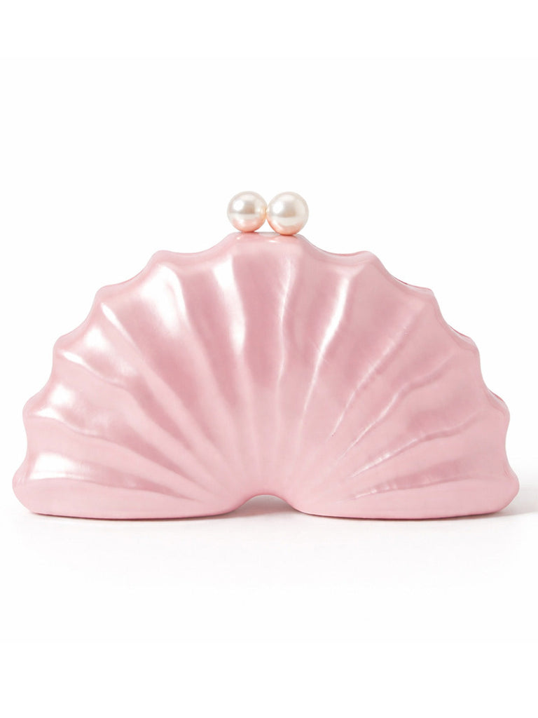 Pochette Vintage en Acrylique Perle Coquillage